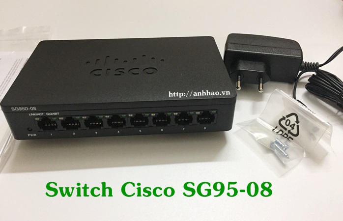 Switch Cisco SG95-08, 8 cổng Gigabit 10/100/1000